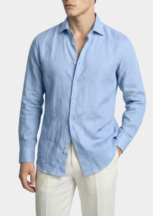 Portofino Coastal Shirt - Light Blue | Solmar