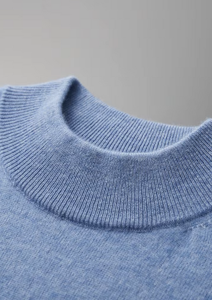 Camiseta de Cuello Semi Alto de Cachemira Premium