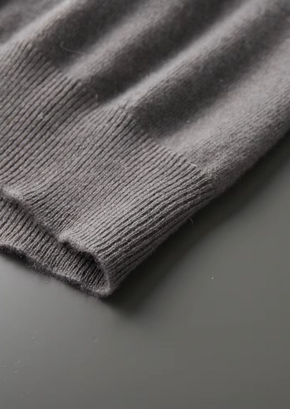 Premium Cashmere Mock Neck T-Shirt | Solmar