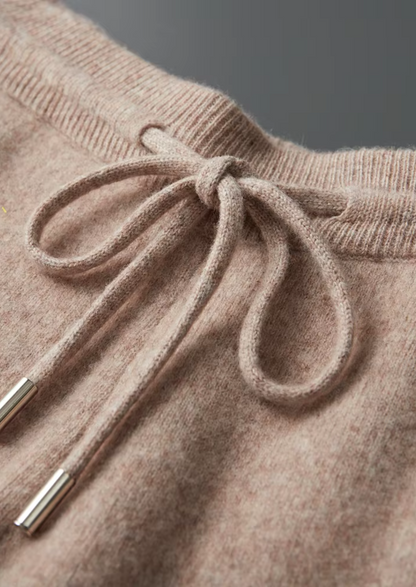 Pure Extra-Fine Merino Wool Beige Savro Set | Solmar