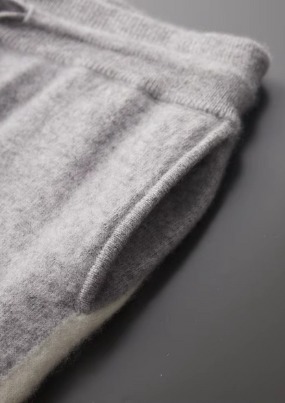 Conjunto de Estar Vienna de Cachemira Premium Gris Claro