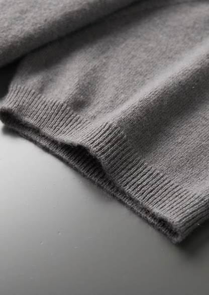 Premium Cashmere Classic Crewneck T-Shirt - Ashen Truffle | Solmar