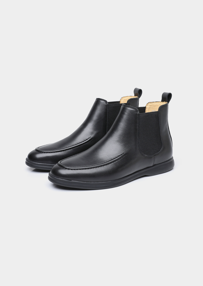 Black Leather Chelsea Boot | Solmar