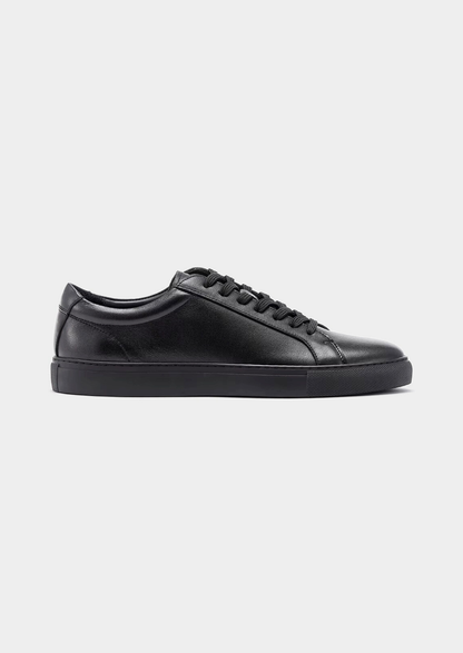 Black Essential Leather Sneaker | Solmar
