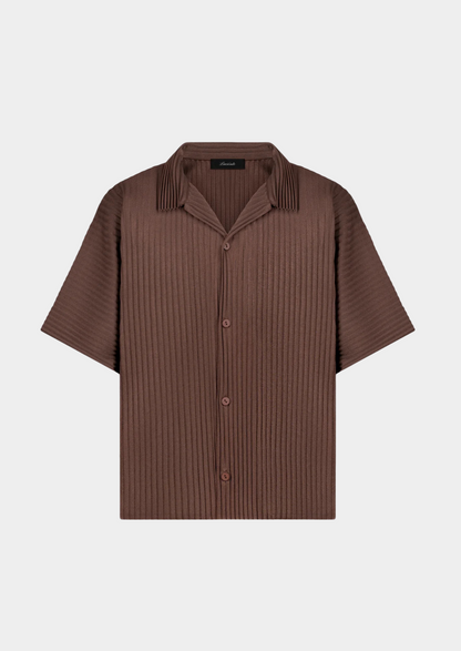 Coffee Pleated Summer Set | Solmar