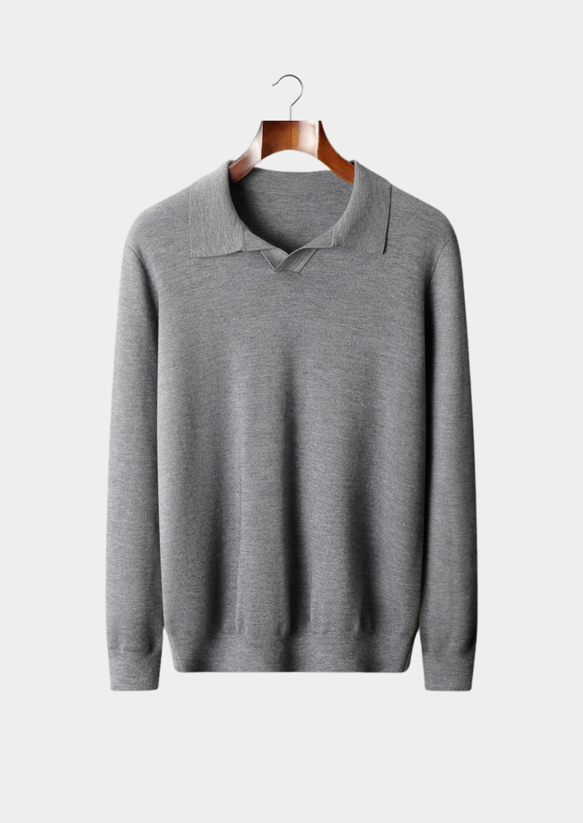 Premium Cashmere Buttonless Sweater Polo | Solmar