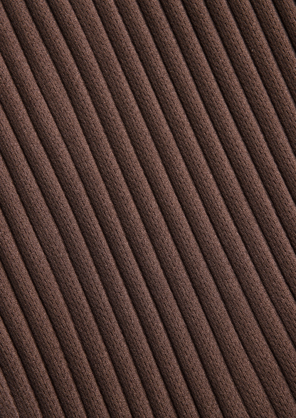 Coffee Pleated Summer Set | Solmar