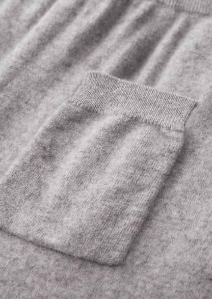 Conjunto de Estar Vienna de Cachemira Premium Gris Claro