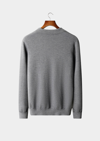 Premium Cashmere Buttonless Sweater Polo | Solmar