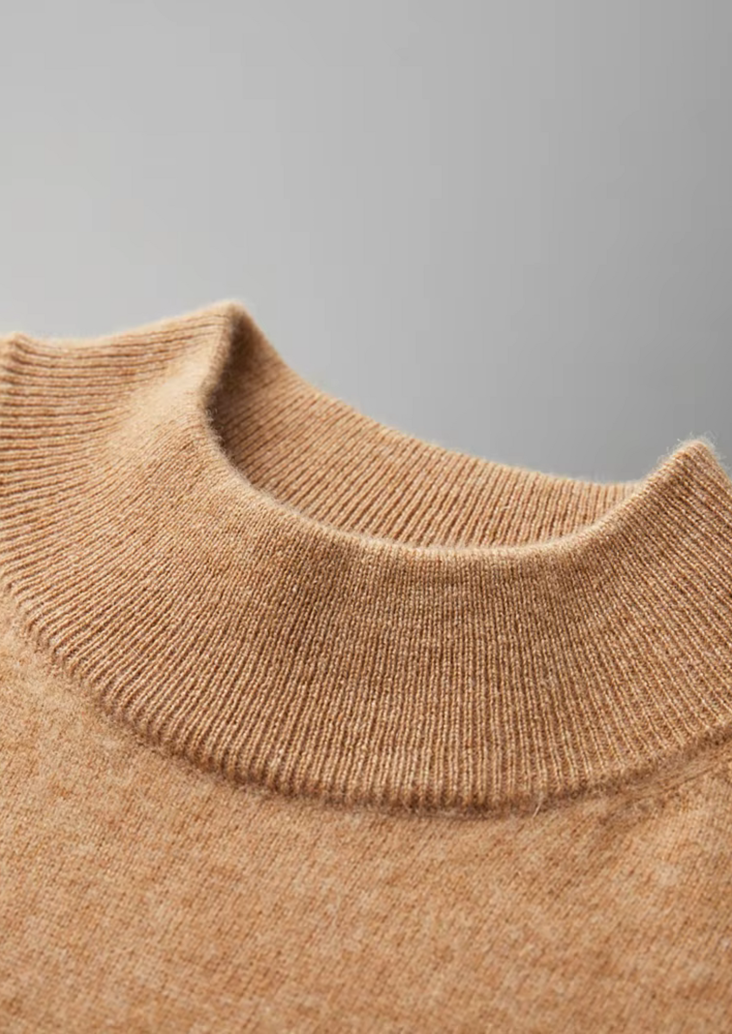 Camiseta de Cuello Semi Alto de Cachemira Premium