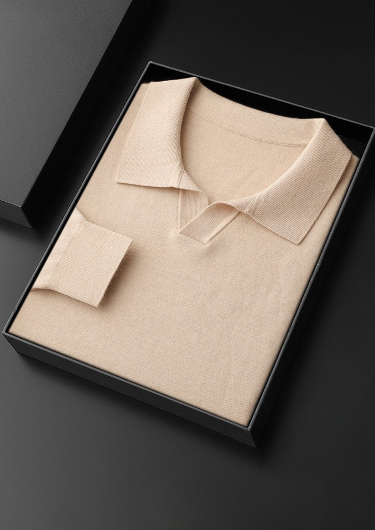 Premium Cashmere Buttonless Sweater Polo | Solmar