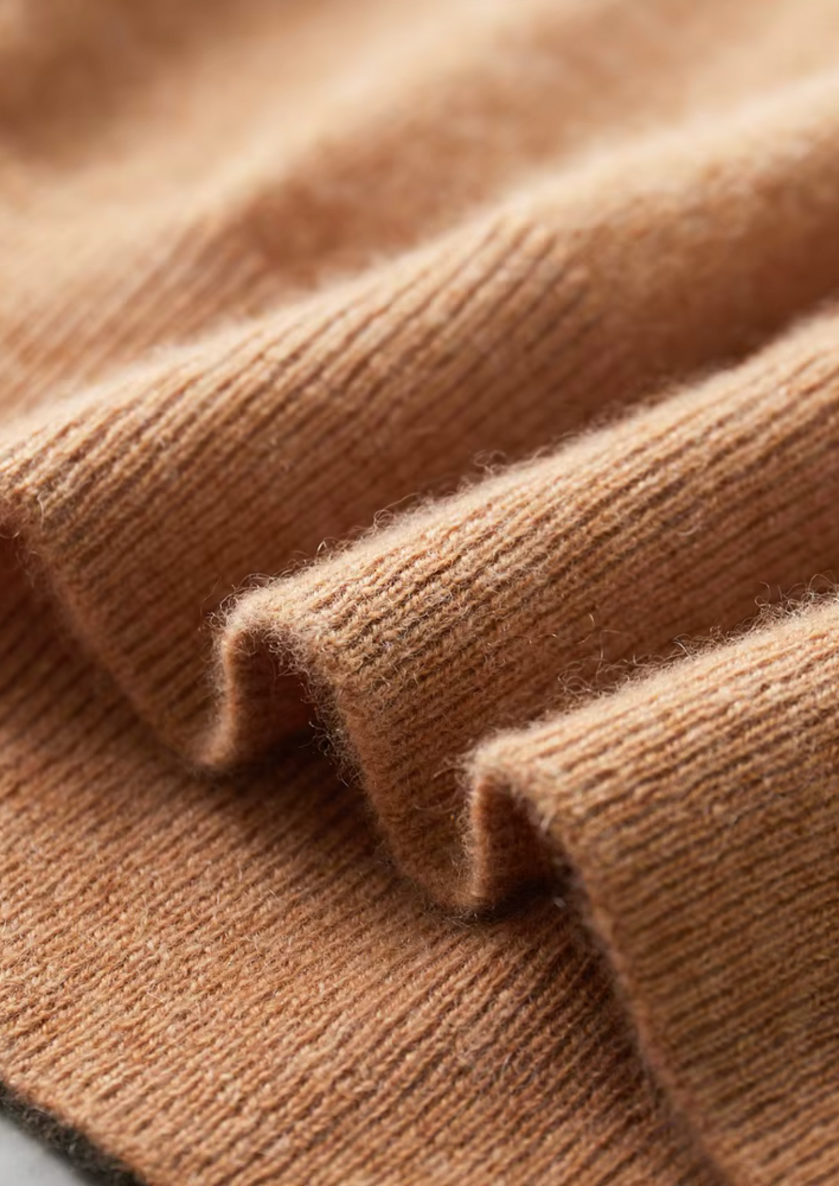 Premium Cashmere Classic Crewneck T-Shirt - Honey Mustard | Solmar