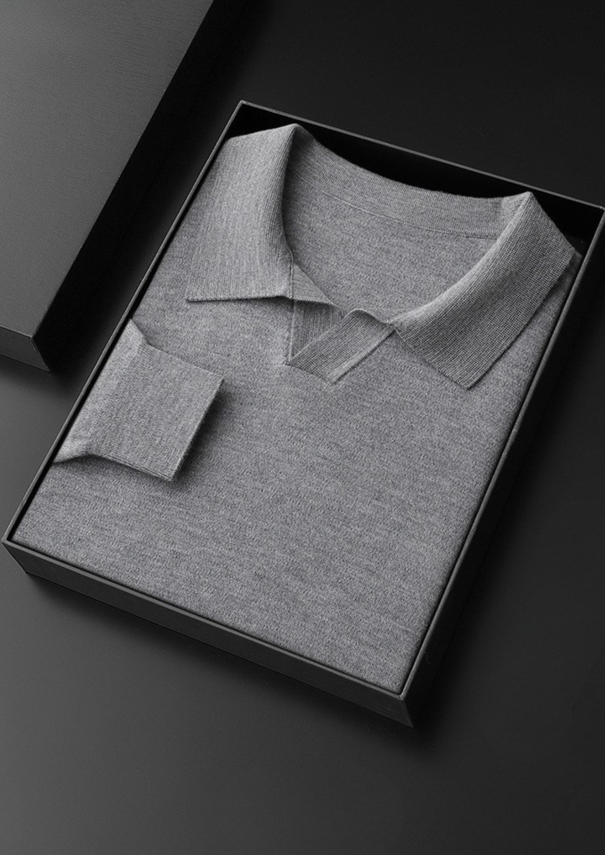 Premium Cashmere Buttonless Sweater Polo | Solmar