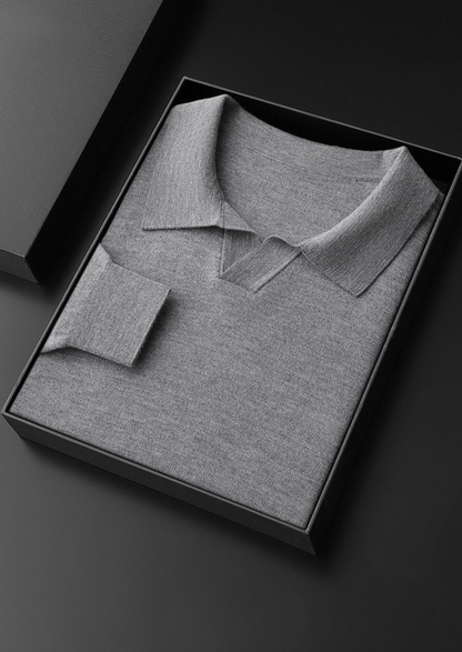 Premium Cashmere Buttonless Sweater Polo | Solmar