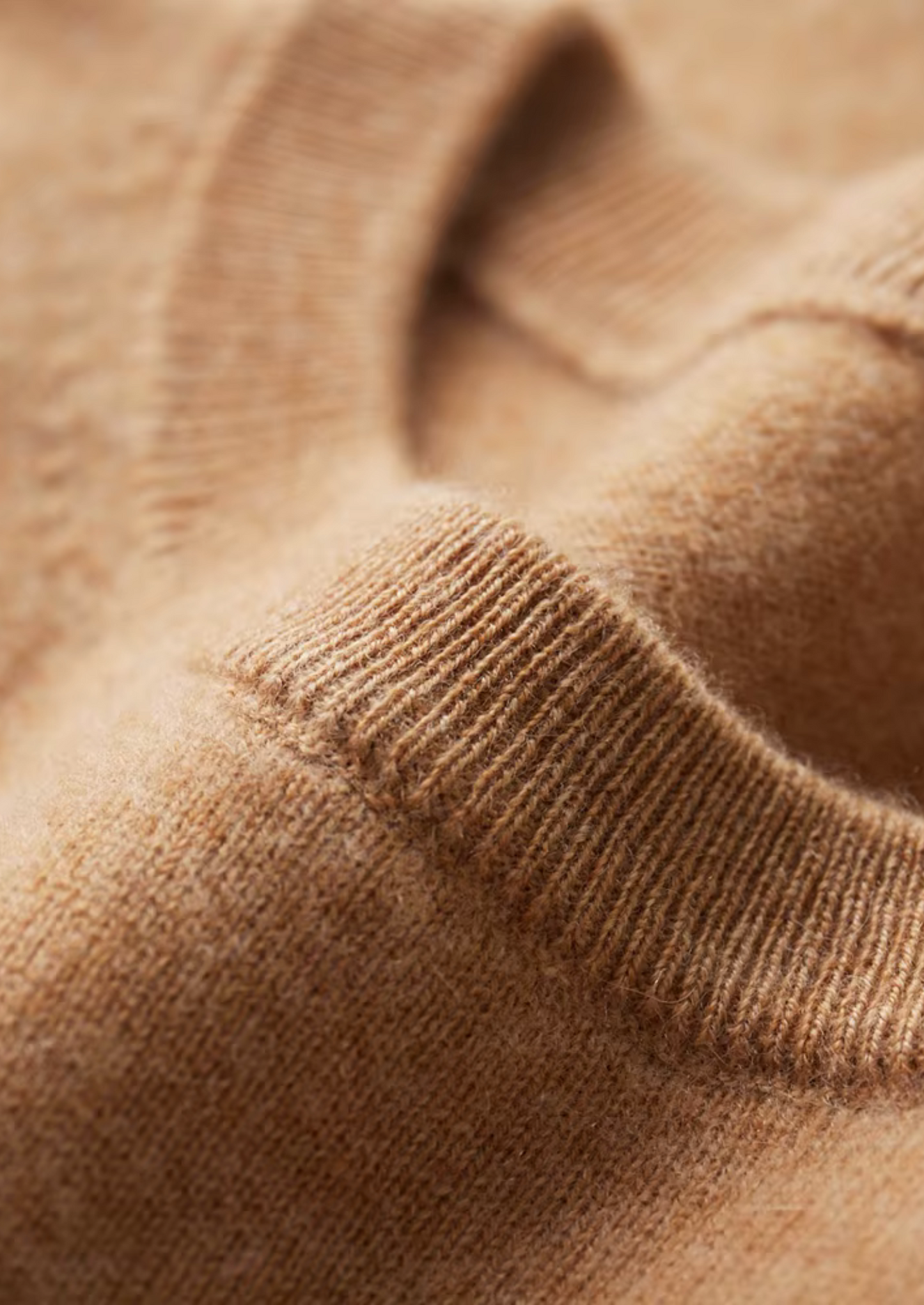 Premium Cashmere Classic Crewneck T-Shirt - Honey Mustard | Solmar