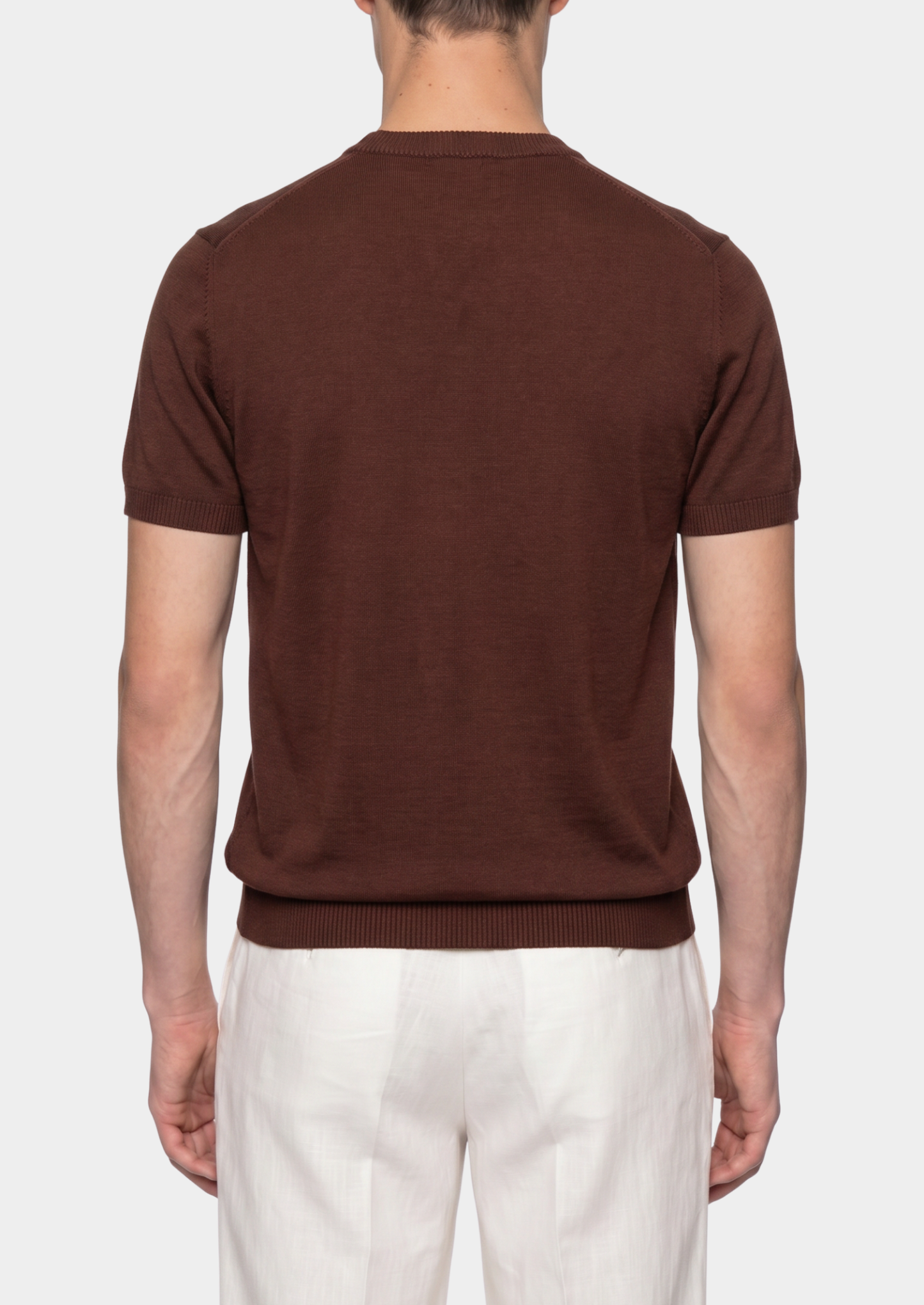 Essential Coffee Knitted Crewneck T-Shirt | Solmar