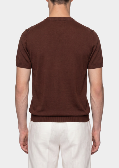 Essential Coffee Knitted Crewneck T-Shirt | Solmar