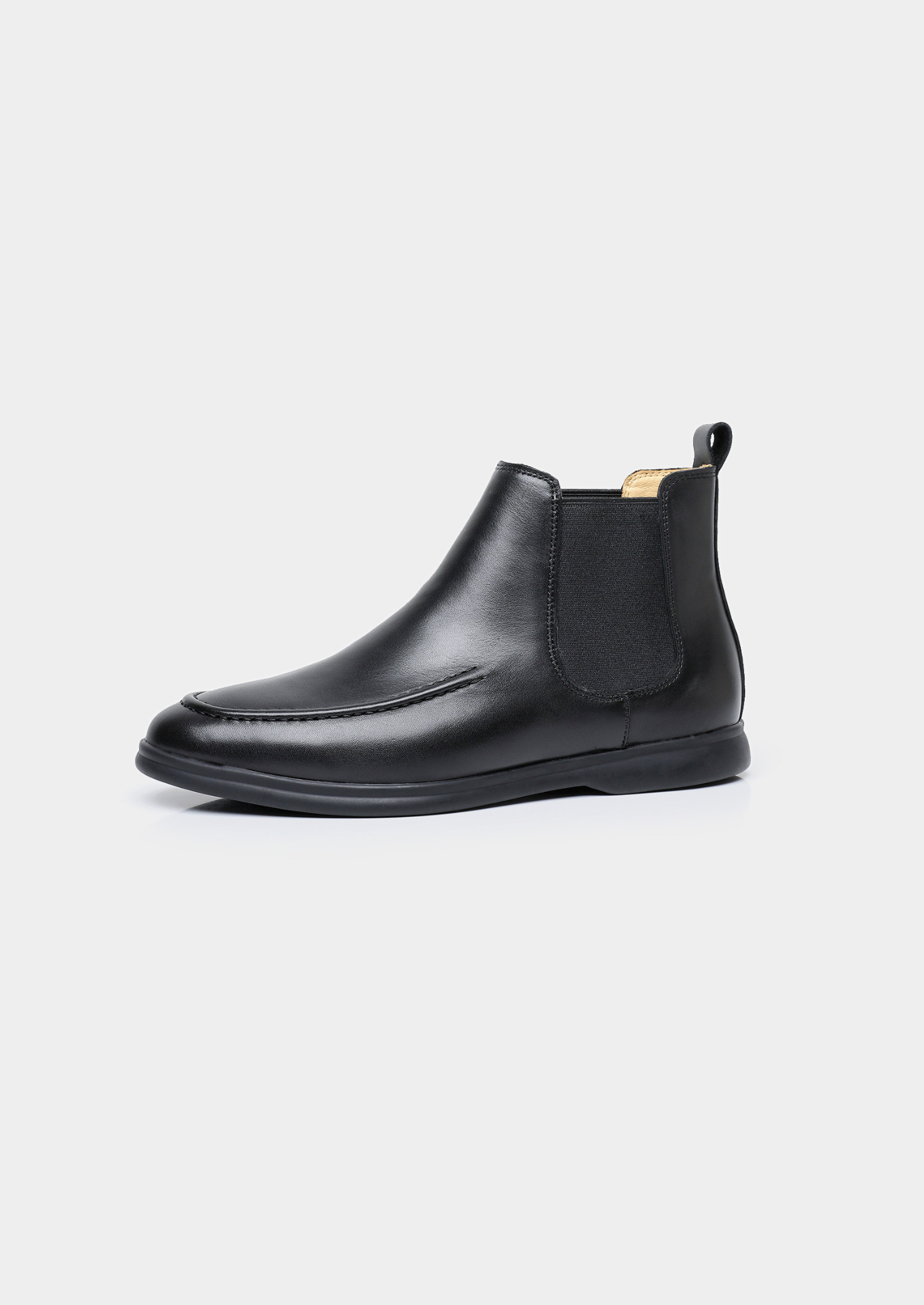 Black Leather Chelsea Boot | Solmar
