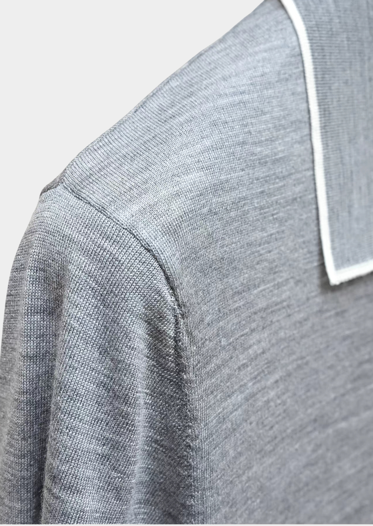Ellis Light Gray Lightweight Polo Shirt | Solmar