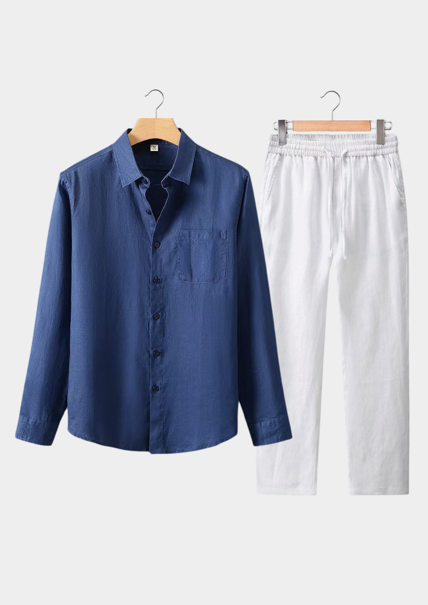 Dolcevita Longsleeve Summer Set - Navy Blue/white | Solmar