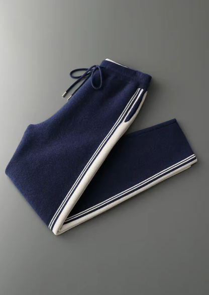 Pure Extra-Fine Merino Wool Navy Blue Damien Set | Solmar