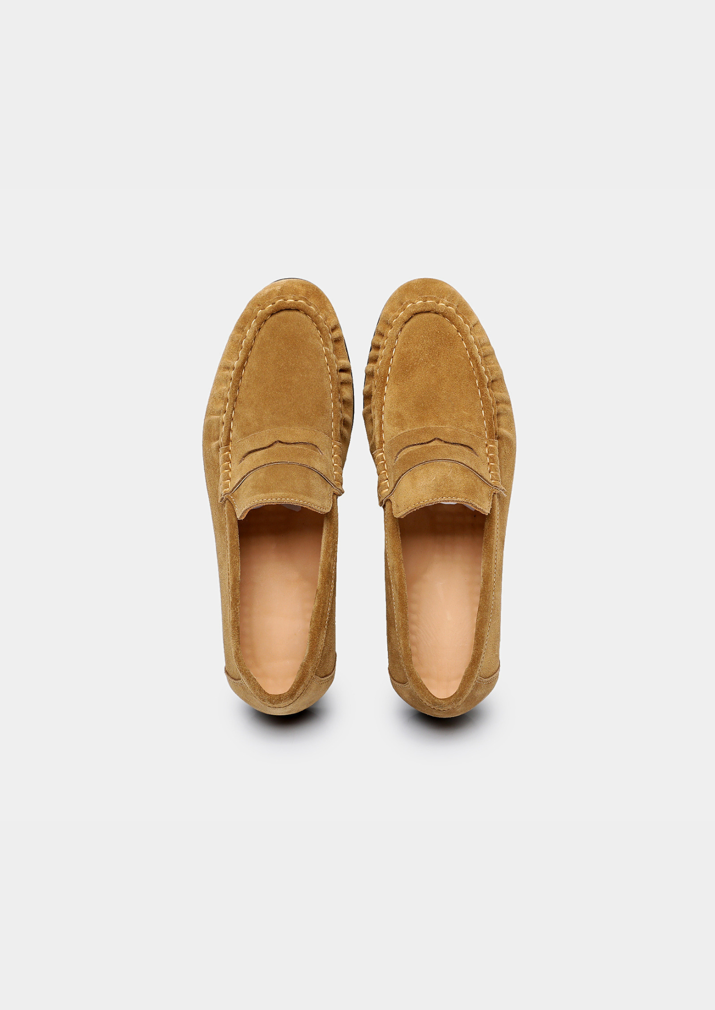 Caramel Classic Penny Suede Loafers | Solmar