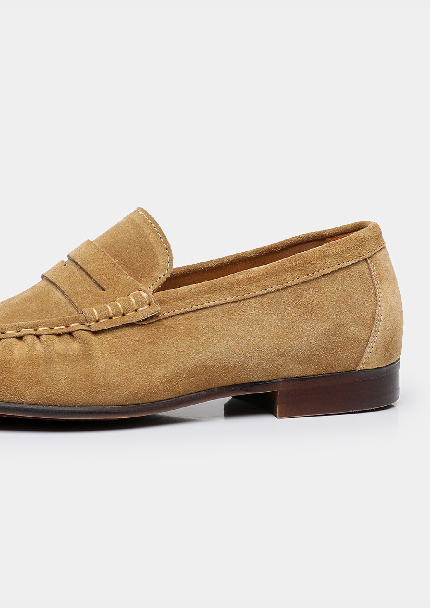 Caramel Classic Penny Suede Loafers | Solmar