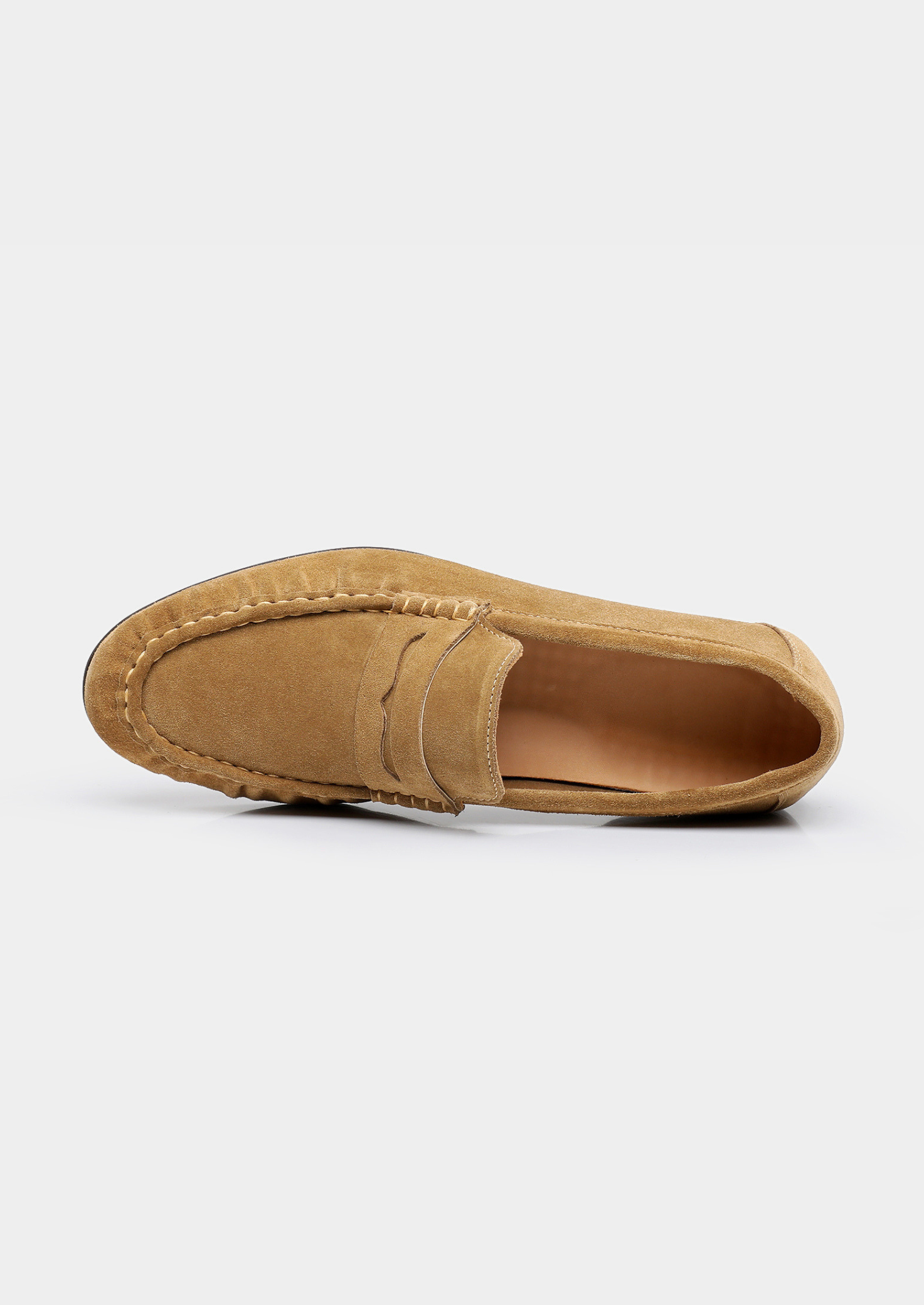 Caramel Classic Penny Suede Loafers | Solmar