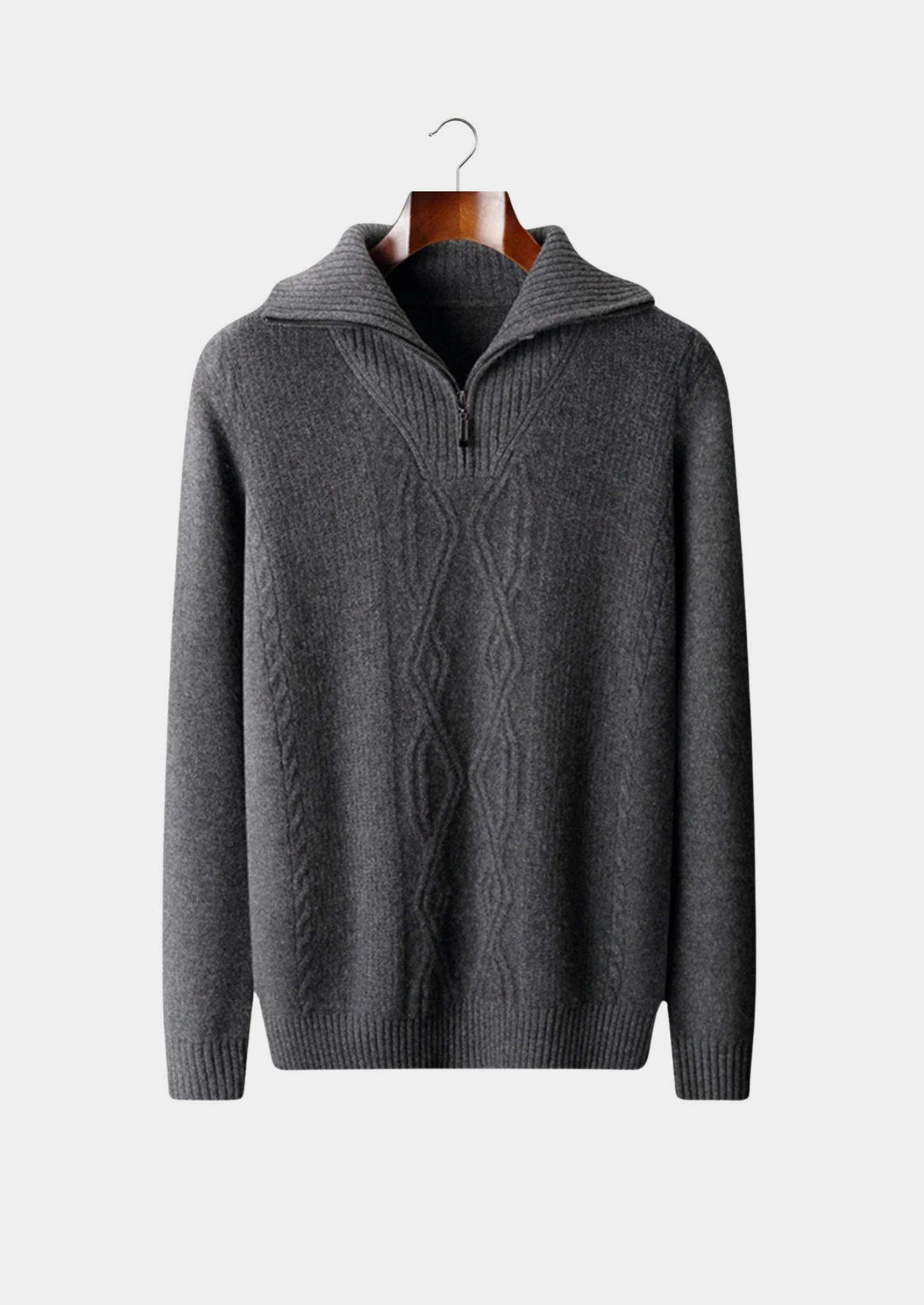 Pure Extra-Fine Merino Wool Half Zip Sweater | Solmar