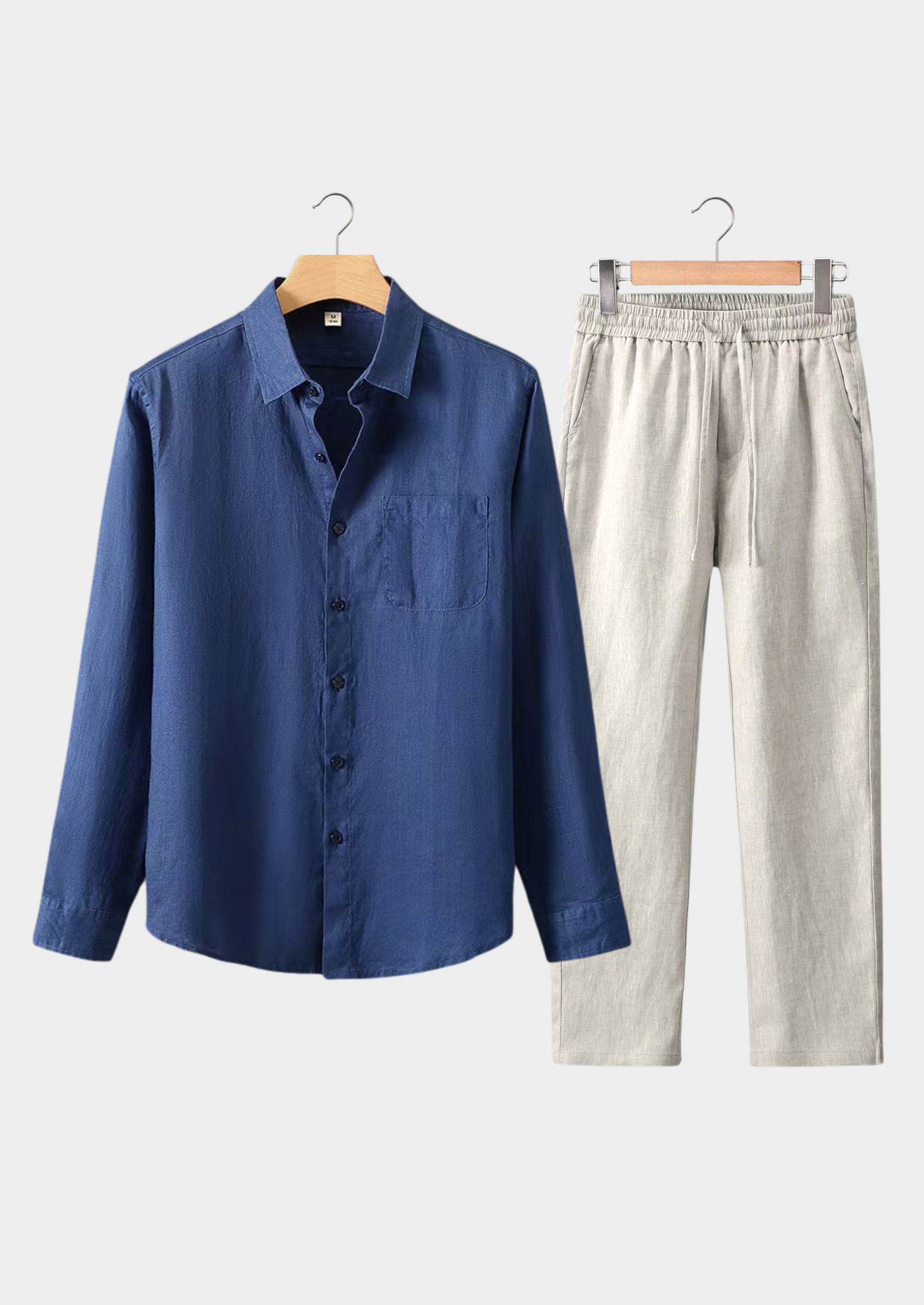 Dolcevita Longsleeve Summer Set - Navy Blue/beige | Solmar