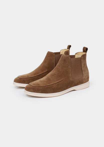 Light Brown Suede Chelsea Boot | Solmar