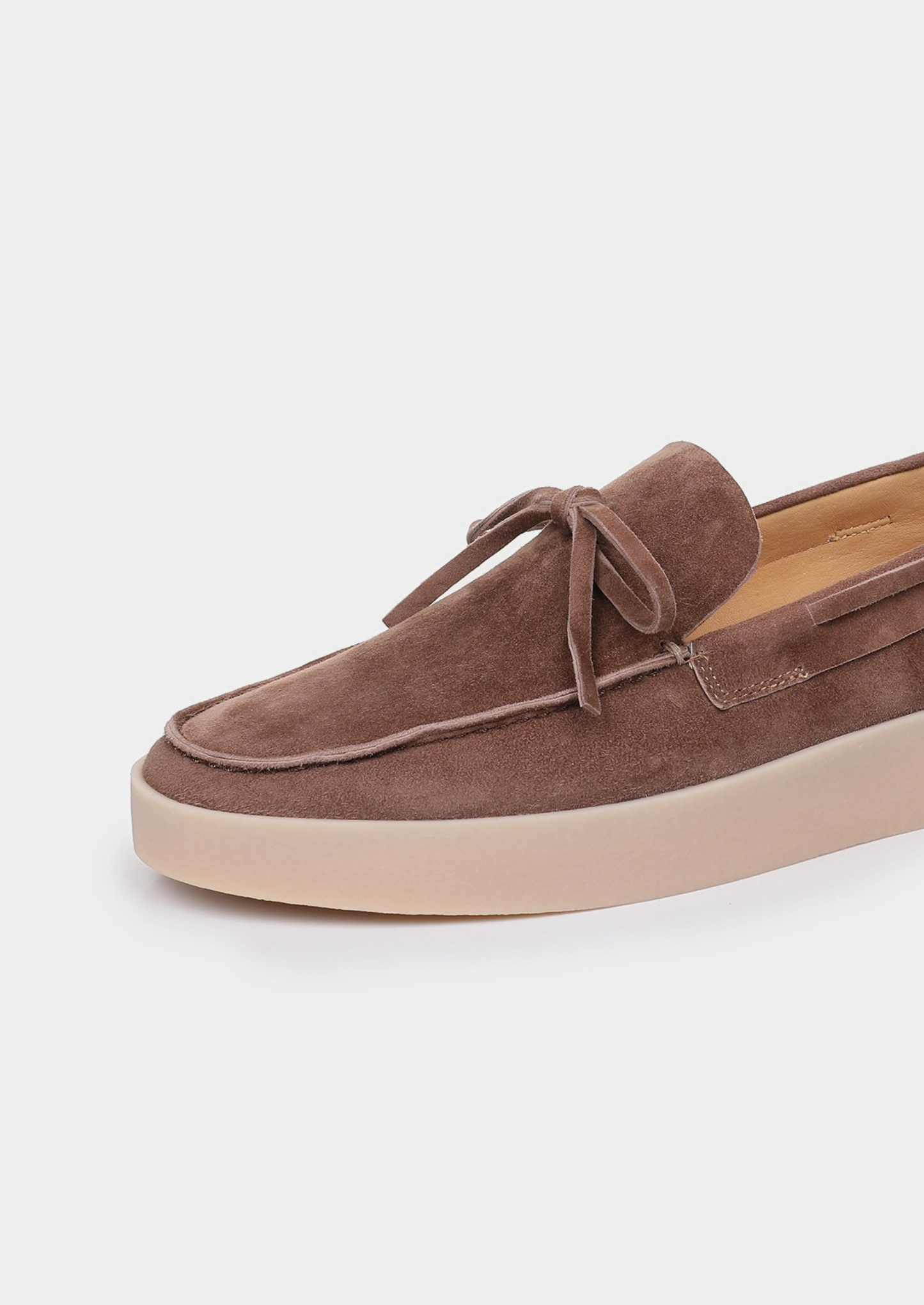Chestnut Taupe Boat Loafers | Solmar