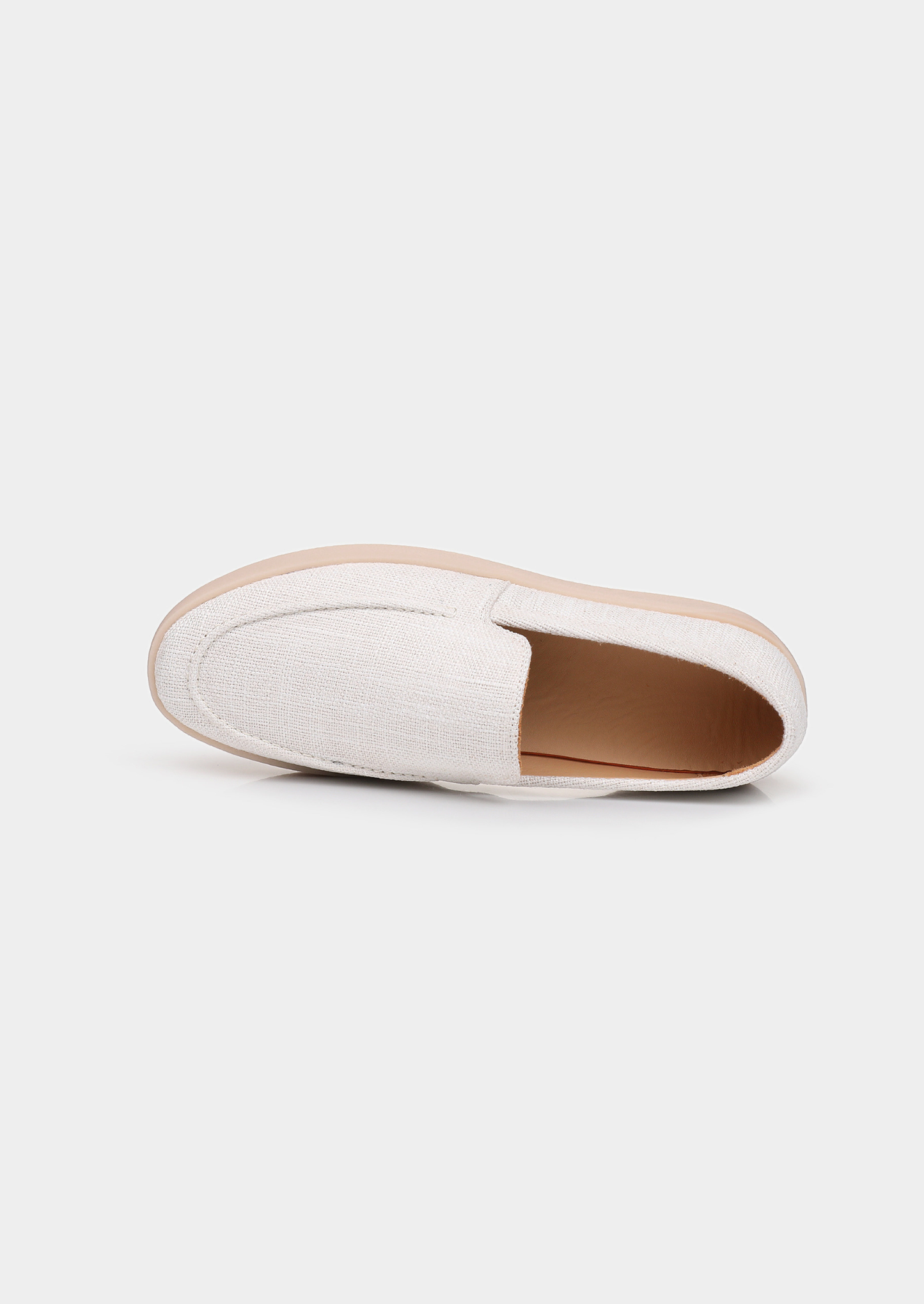 White Linen City Loafers | Solmar