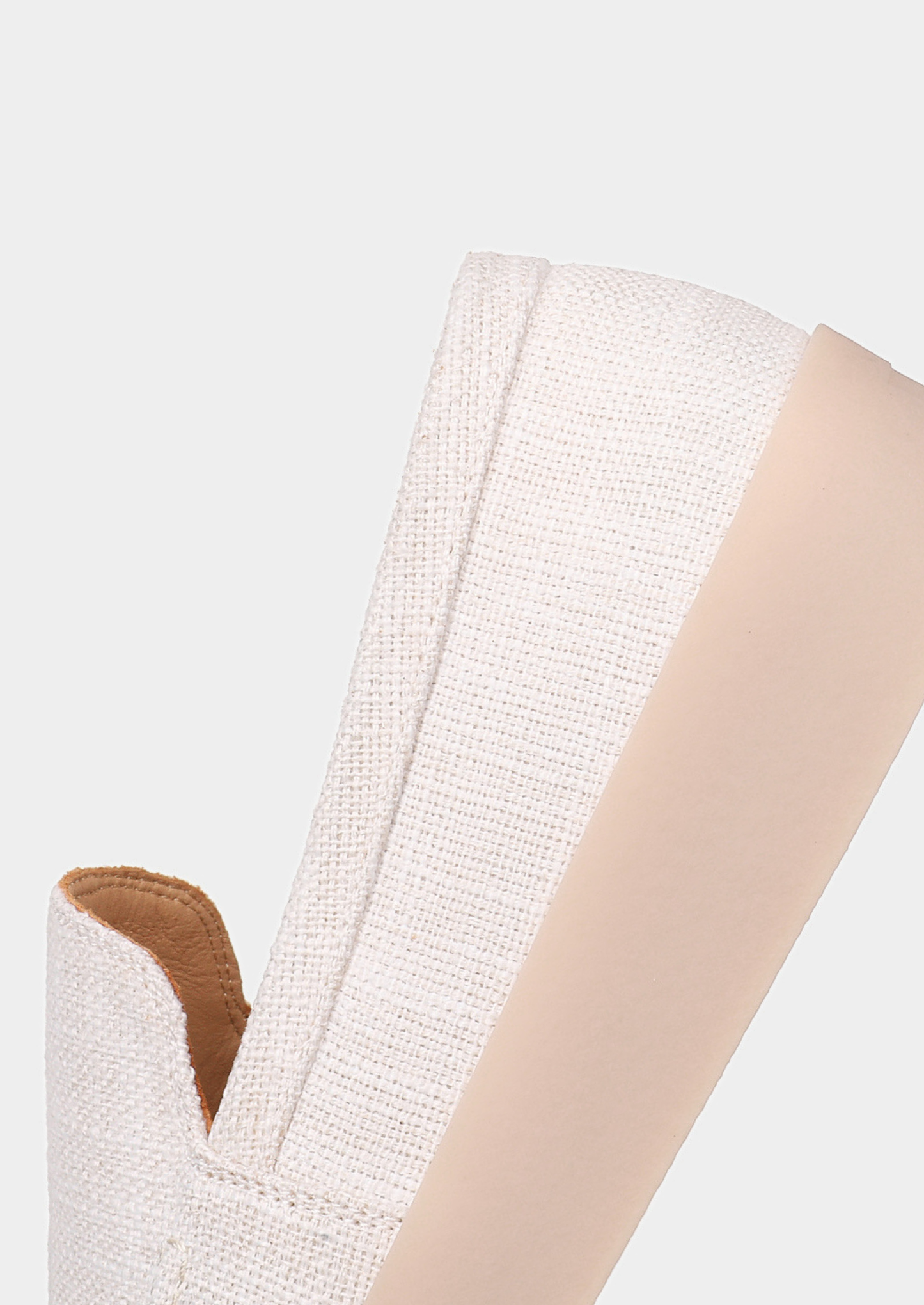 White Linen City Loafers | Solmar