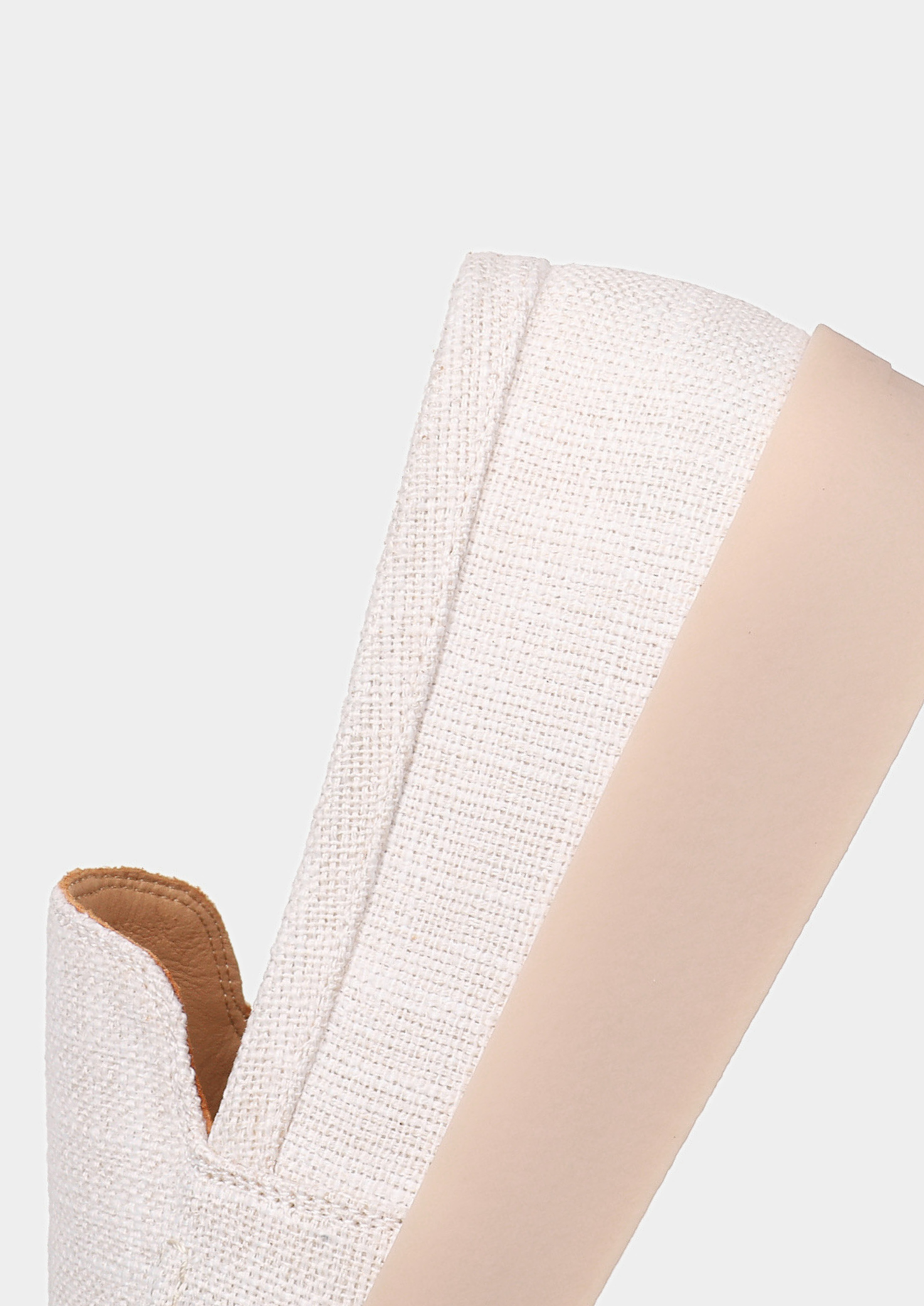 White Linen City Loafers | Solmar
