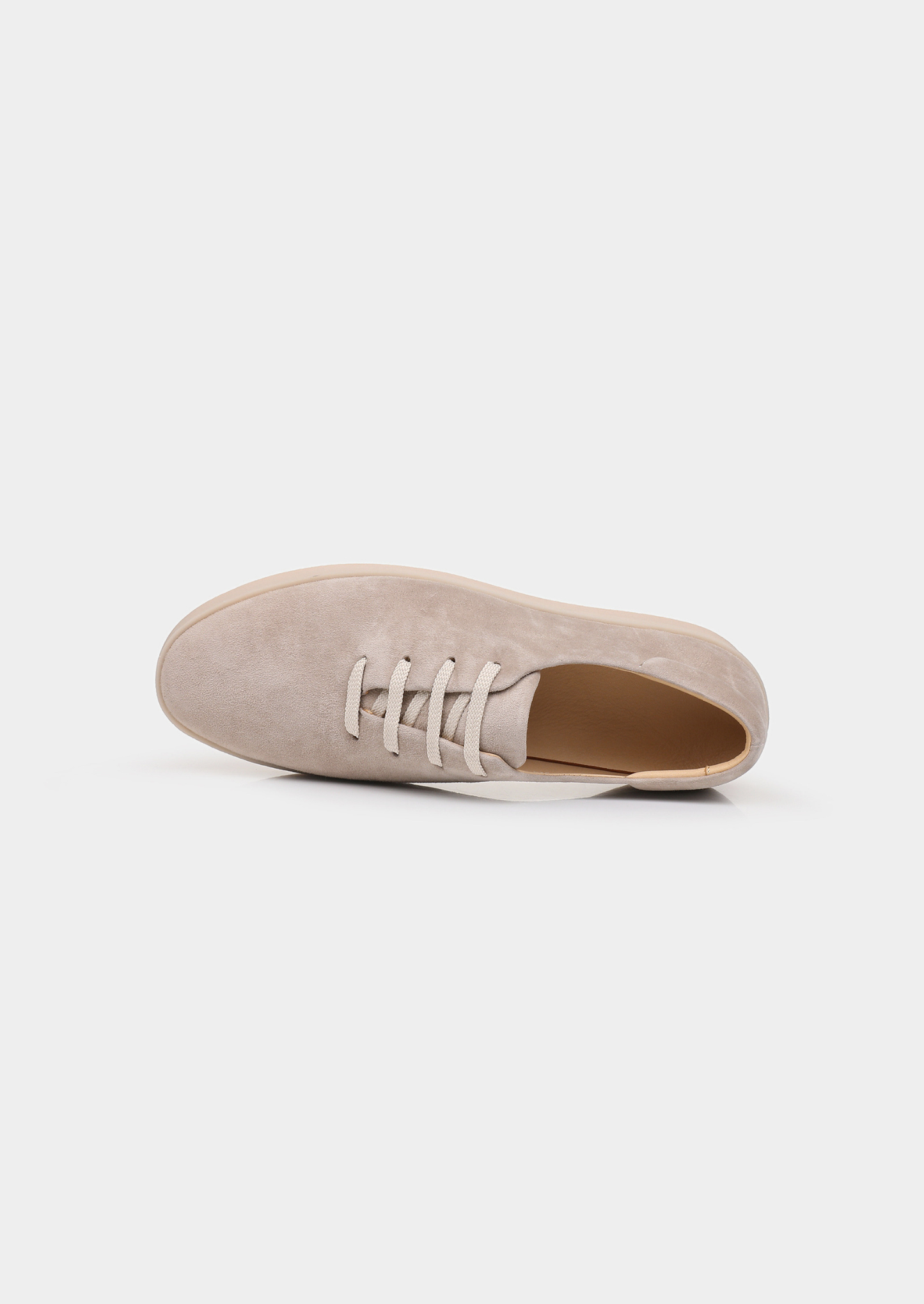 Light Gray Minimal Suede Sneakers | Solmar