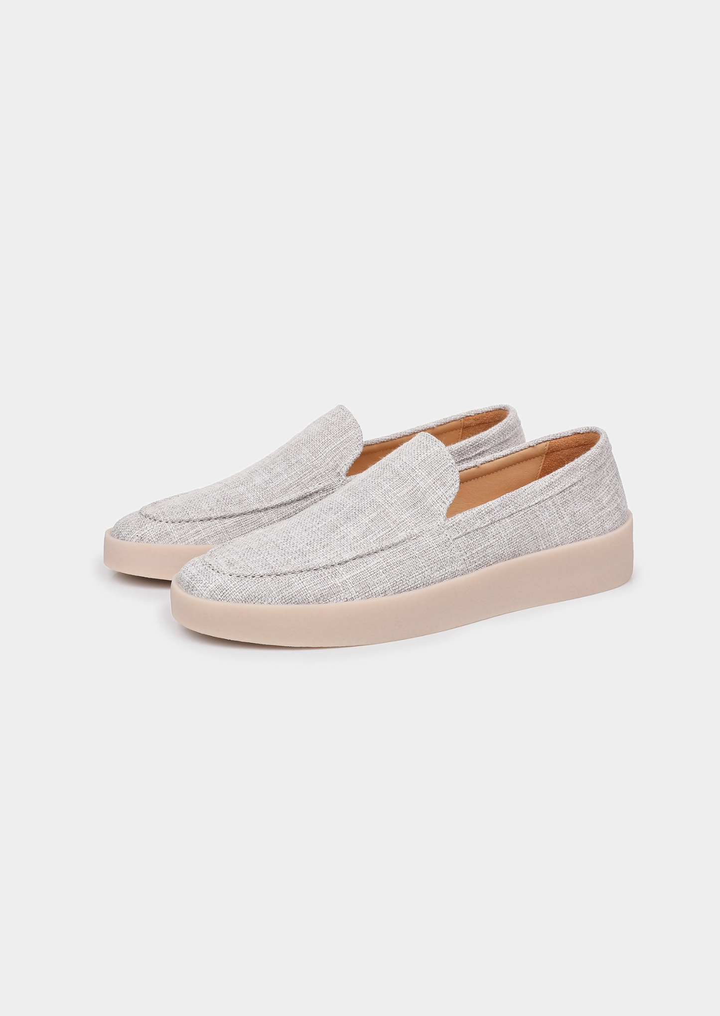 Gray Linen City Loafers | Solmar