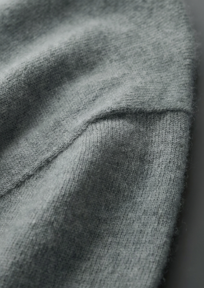 Premium Cashmere Classic Crewneck T-Shirt - Shadow Flint | Solmar