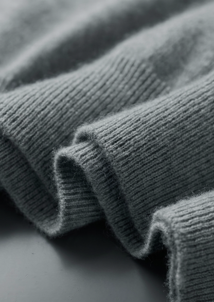 Premium Cashmere Classic Crewneck T-Shirt - Shadow Flint | Solmar