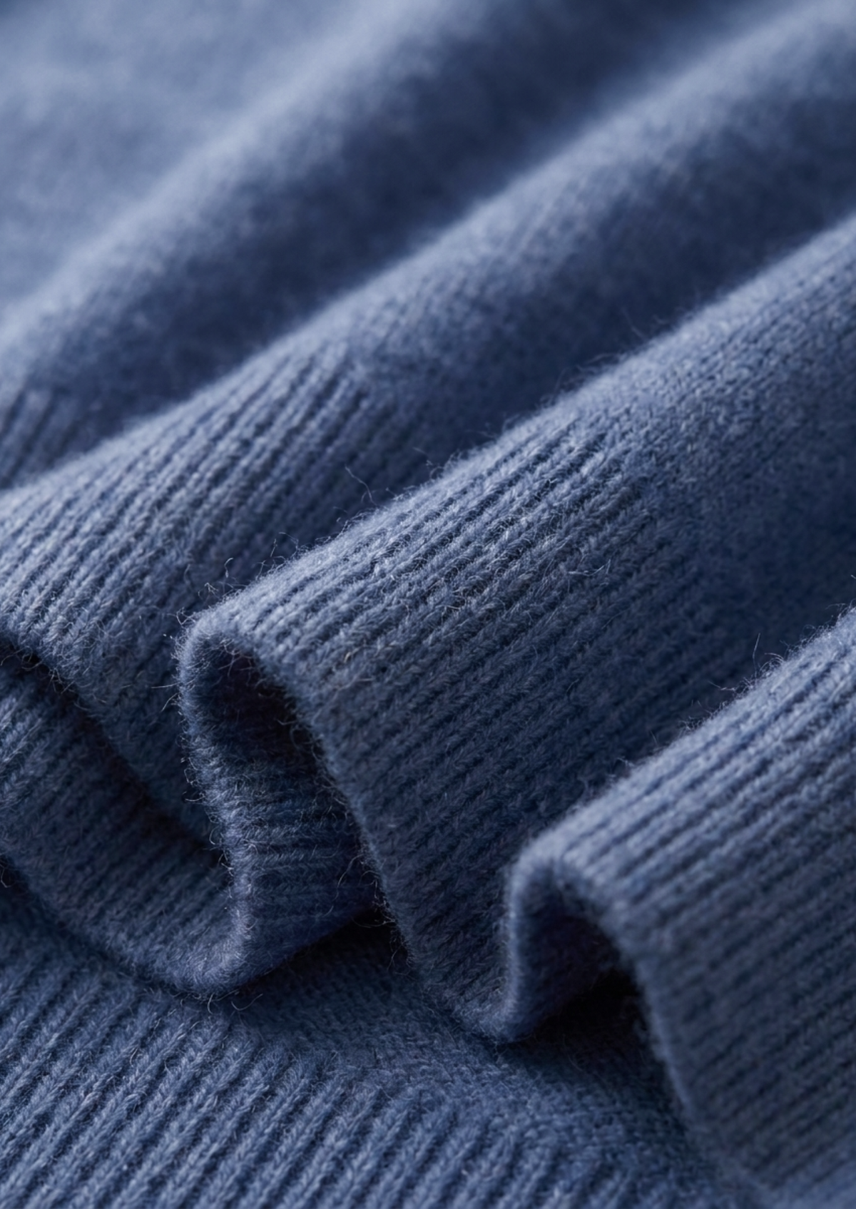 Premium Cashmere Classic Crewneck T-Shirt - Deep Atlantic | Solmar