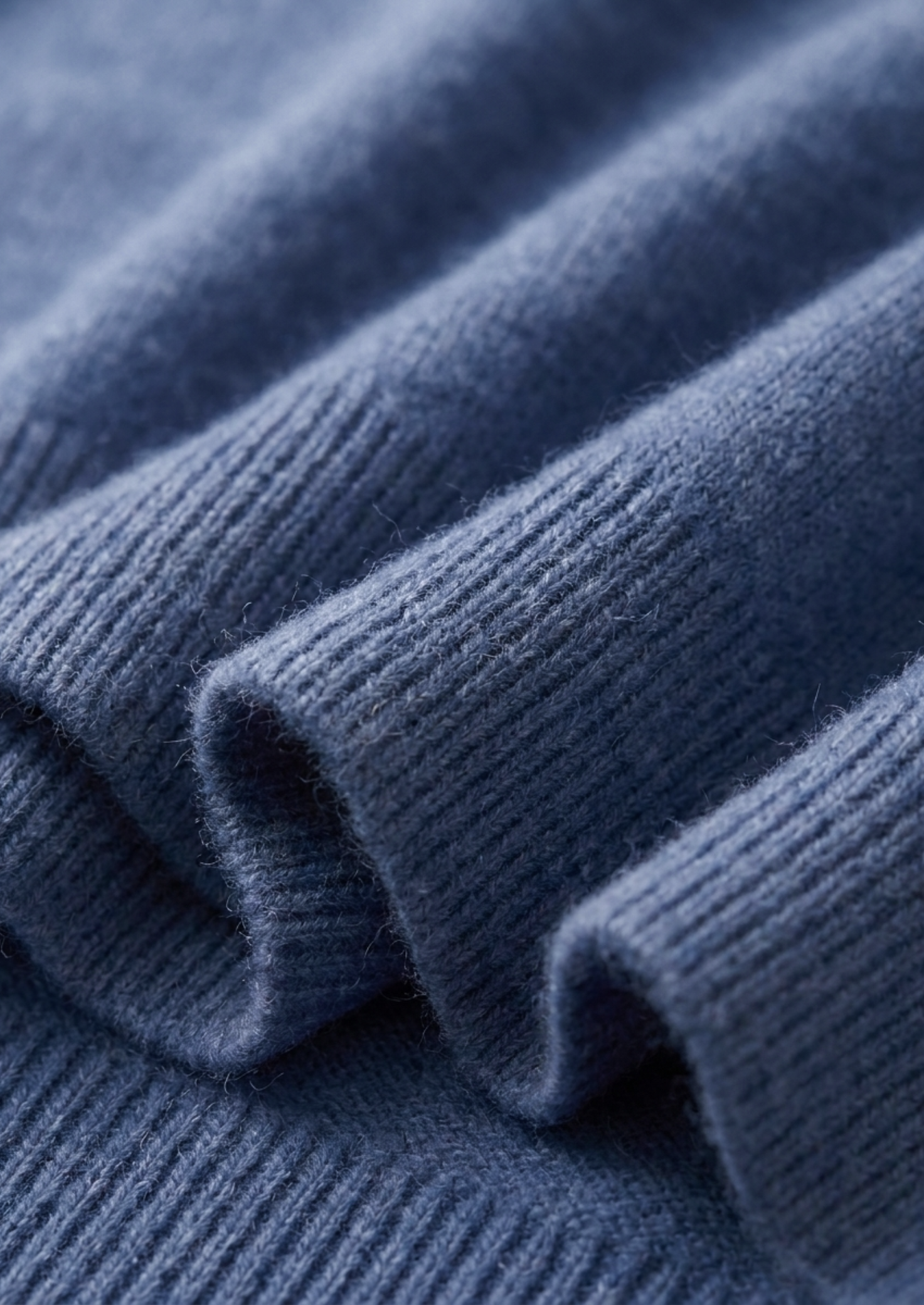 Premium Cashmere Classic Crewneck T-Shirt - Deep Atlantic | Solmar