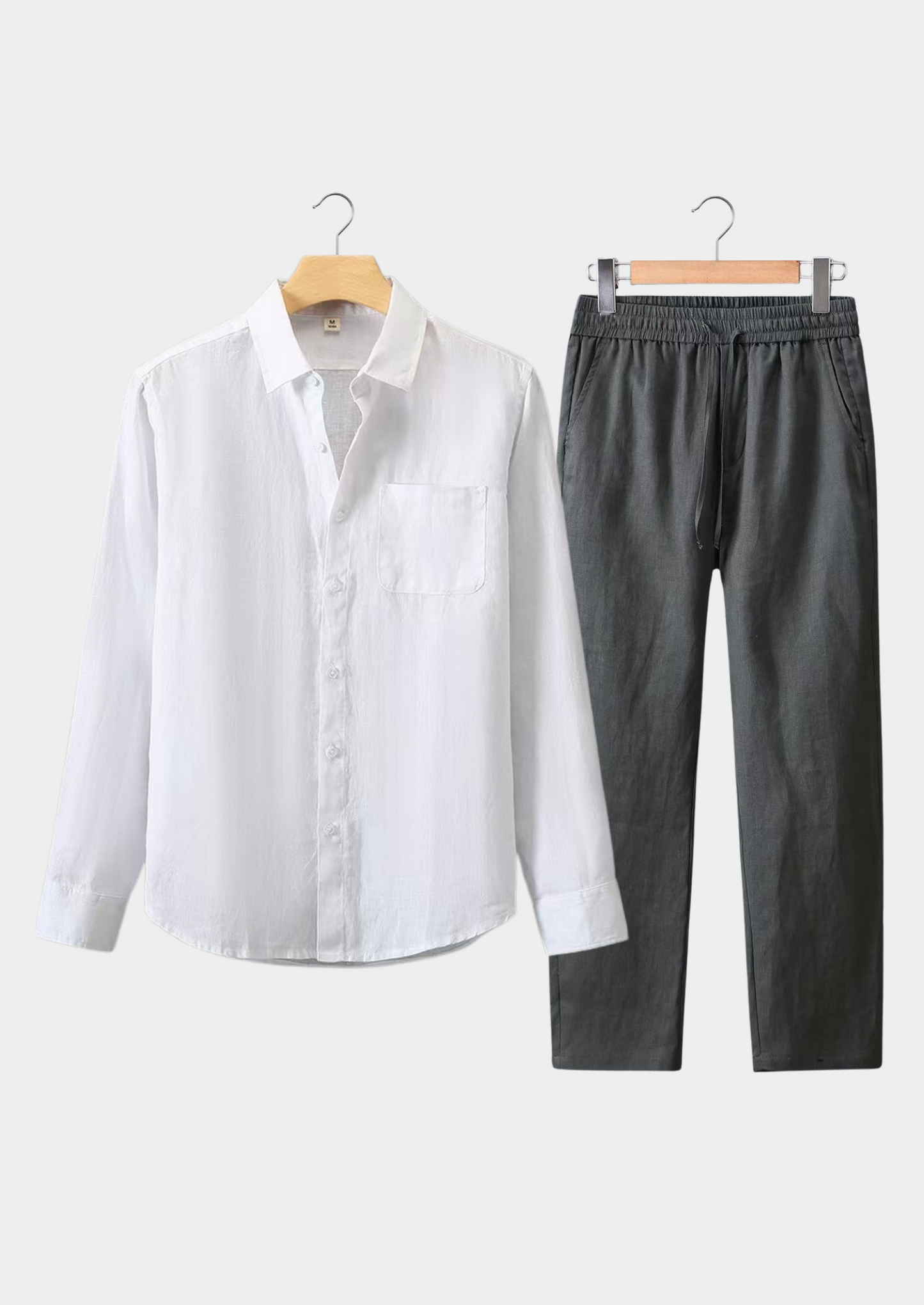 Dolcevita Longsleeve Summer Set - White/gray | Solmar