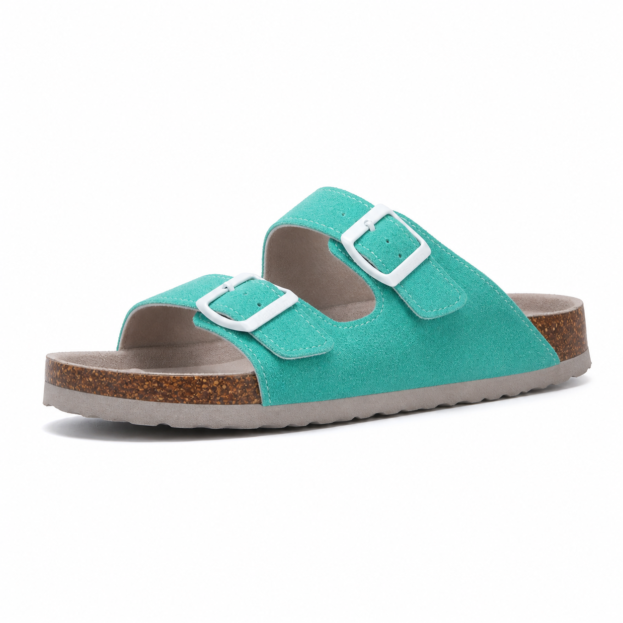 Maibulun Suede Arizona Sandals - Aqua | Solmar