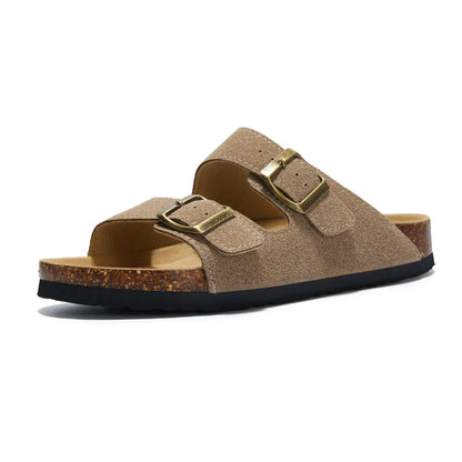 Maibulun Suede Arizona Sandals - Sand | Solmar