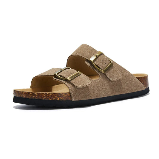 Maibulun Suede Arizona Sandals - Sand | Solmar