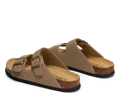 Maibulun Suede Arizona Sandals - Sand | Solmar