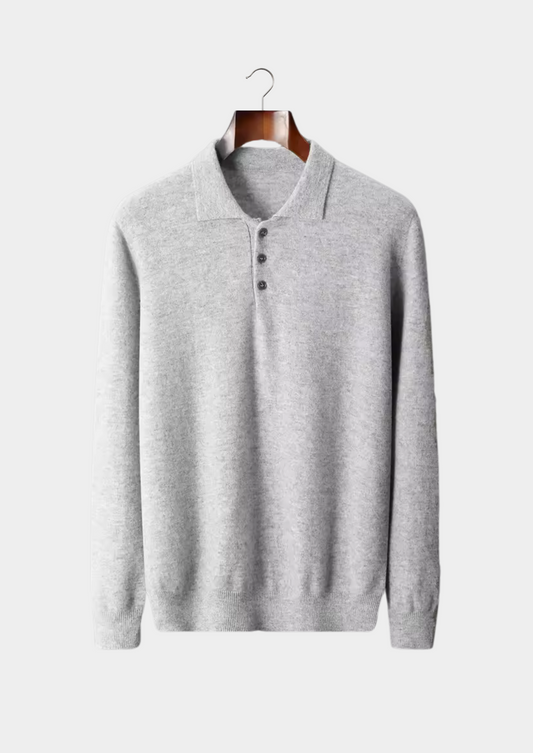 Pure Extra-Fine Merino Wool Classic Sweater Polo | Solmar