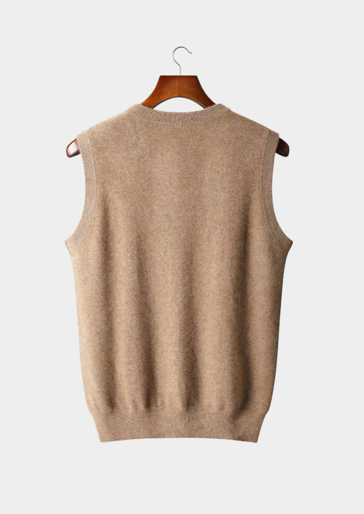 Pure Extra-Fine Merino Wool V-Neck Vest | Solmar