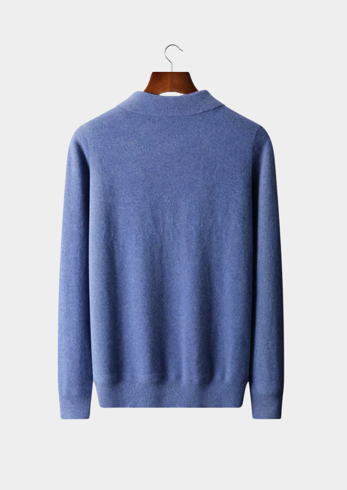 Pure Extra-Fine Merino Wool Half Zip Polo | Solmar