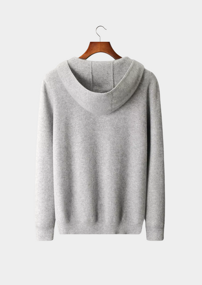Pure Extra-Fine Merino Wool Zipper Hoodie | Solmar